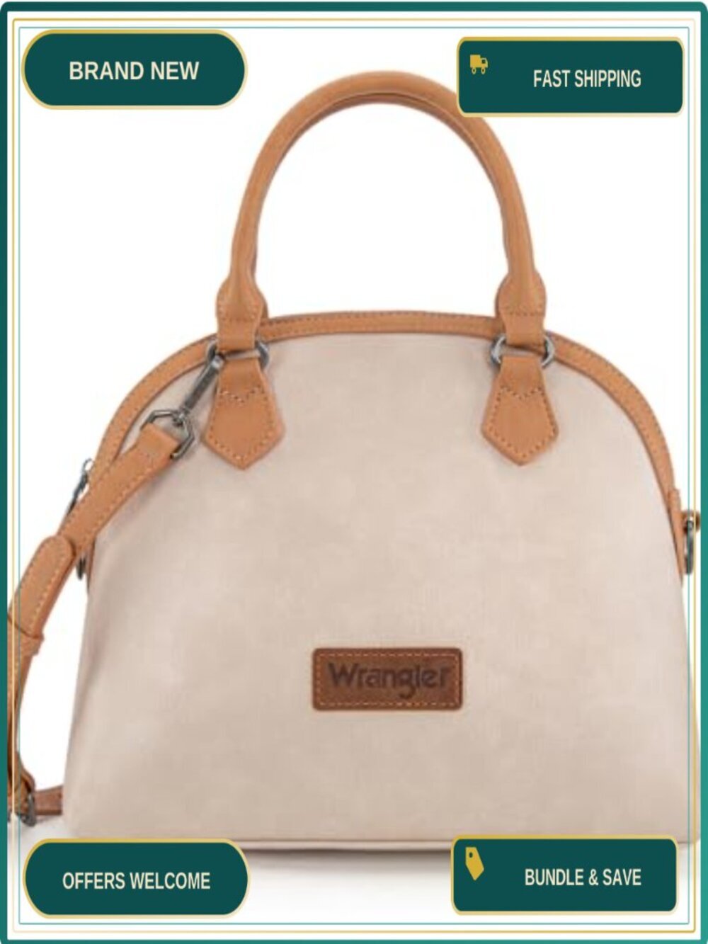 Wrangler Satchel Bag Top-Handle Handbag Convertible Crossbody Purse